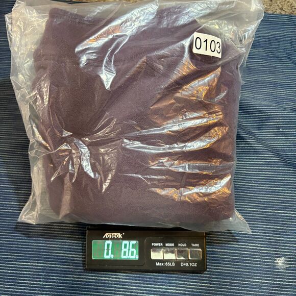 Eddie Bauer First Ascent Polartec Fleece Womens M Purple 1/4 Zip Outdoor Hiking - Picture 8 of 8